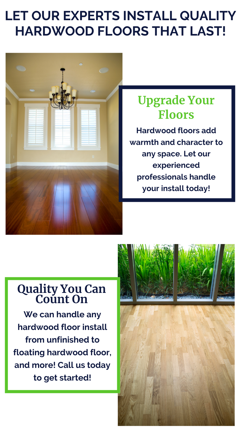 let our experts install quality hardwood floors